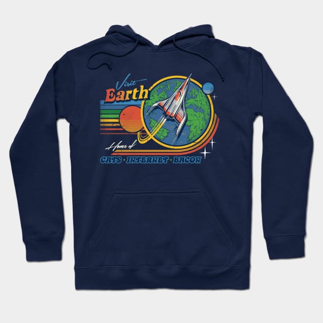 Visit Earth Hoodie by Steven Rhodes